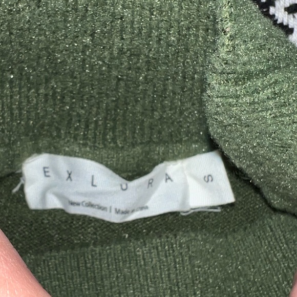 Exlura Women’s Mock Neck Pullover Mini Sweater Dress - Picture 4 of 6